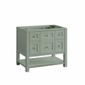 James Martin Vanities Breckenridge 36in Single Vanity Cabinet, Smokey Celadon 330-V36-SC